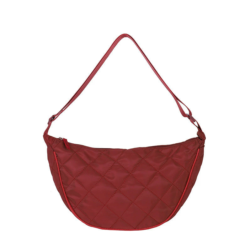 Trendy Nylon High-grade Large Capacity Dumpling Niche Female Women's Shoulder Bag