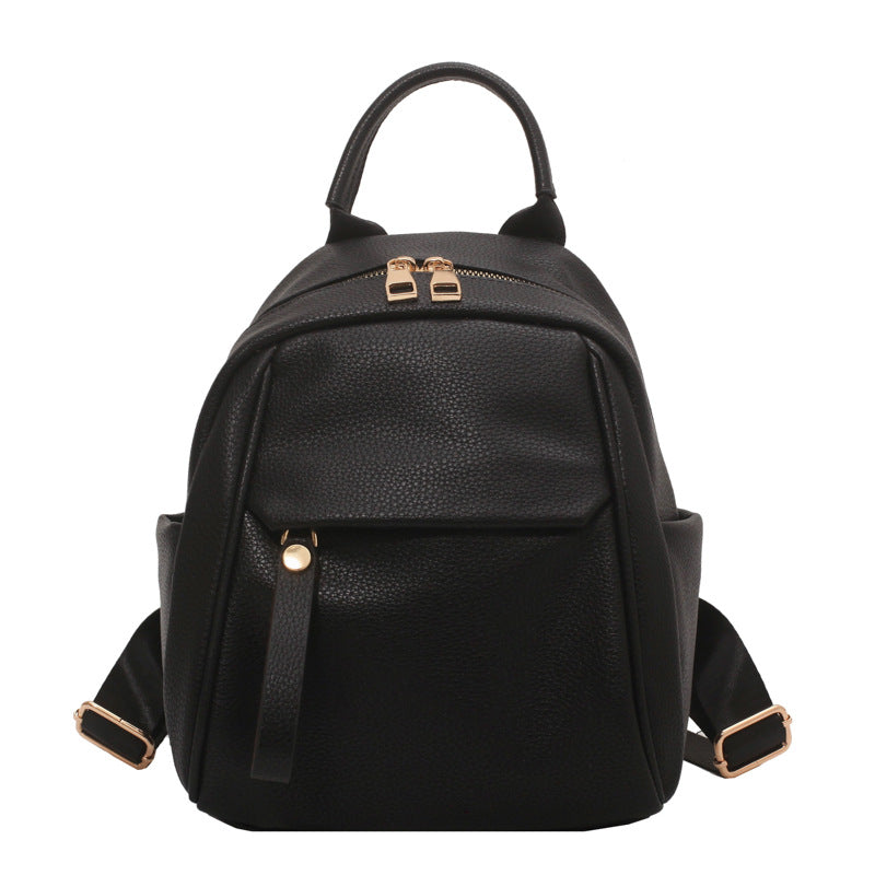 Women's Korean Soft Leather Fashion Artistic Backpacks
