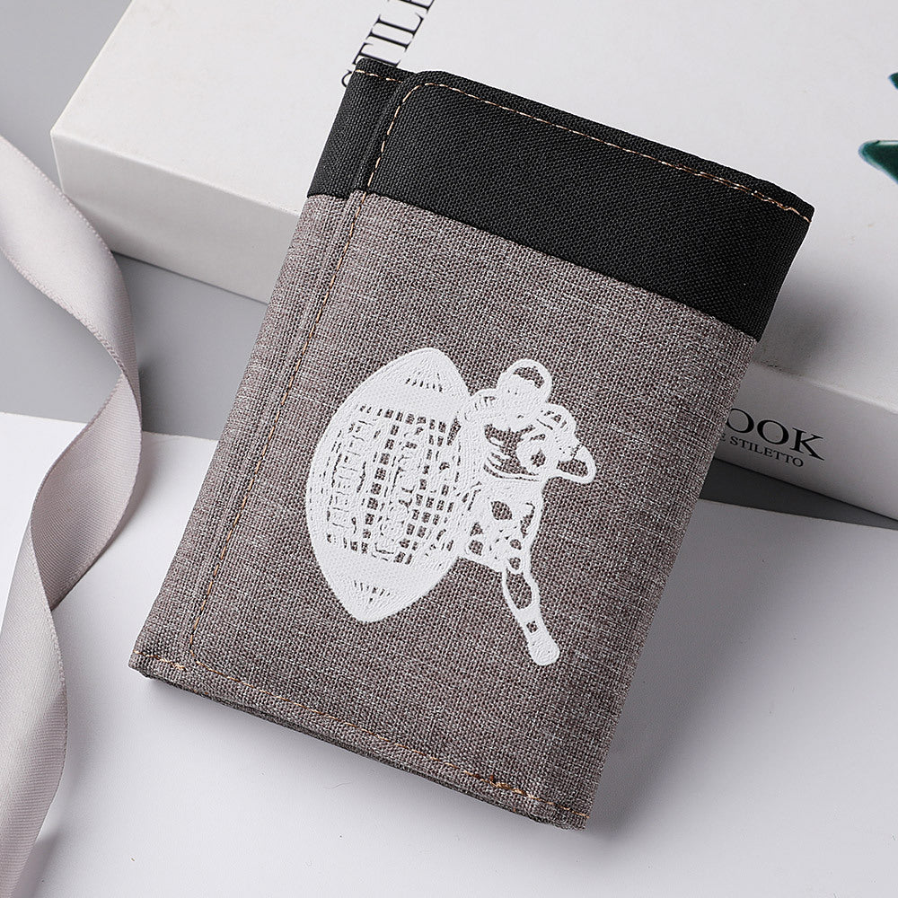 Women's & Men's & Canvas Folding Multiple Slots Minority Men's Wallets