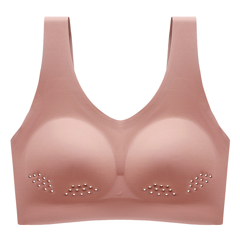 Women's Breathing Underwear One-piece Seamless Latex Air Double-sided Everyday Bras