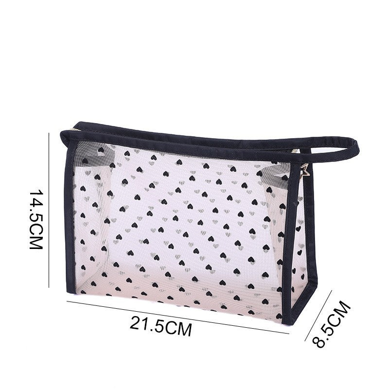 Waterproof Buggy Love Flocking Mesh Transparent Lock