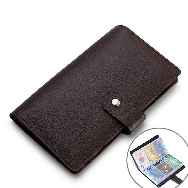 Women's & Men's Large Capacity Swiping Storage Multiple Slots Card Holder