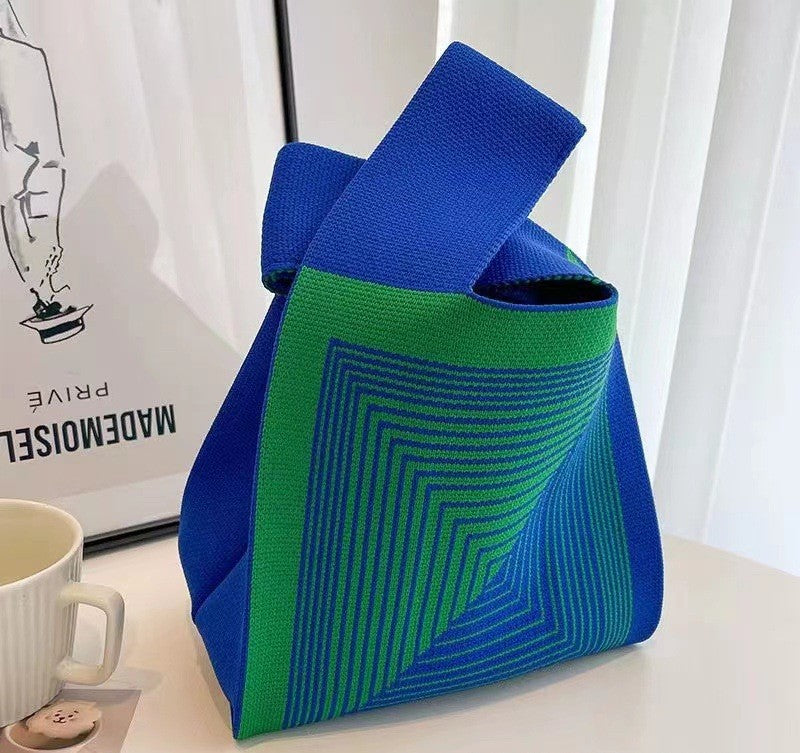Casual Stylish Women's Knitted Wrist Single Handbags