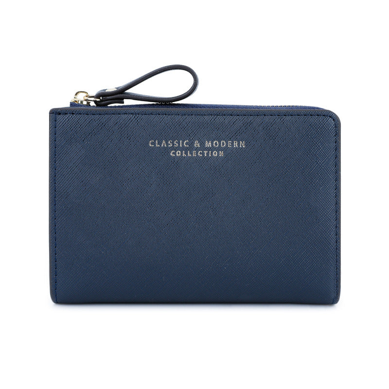 Trendy Women's Cross Pattern Large Capacity Ladies Wallets