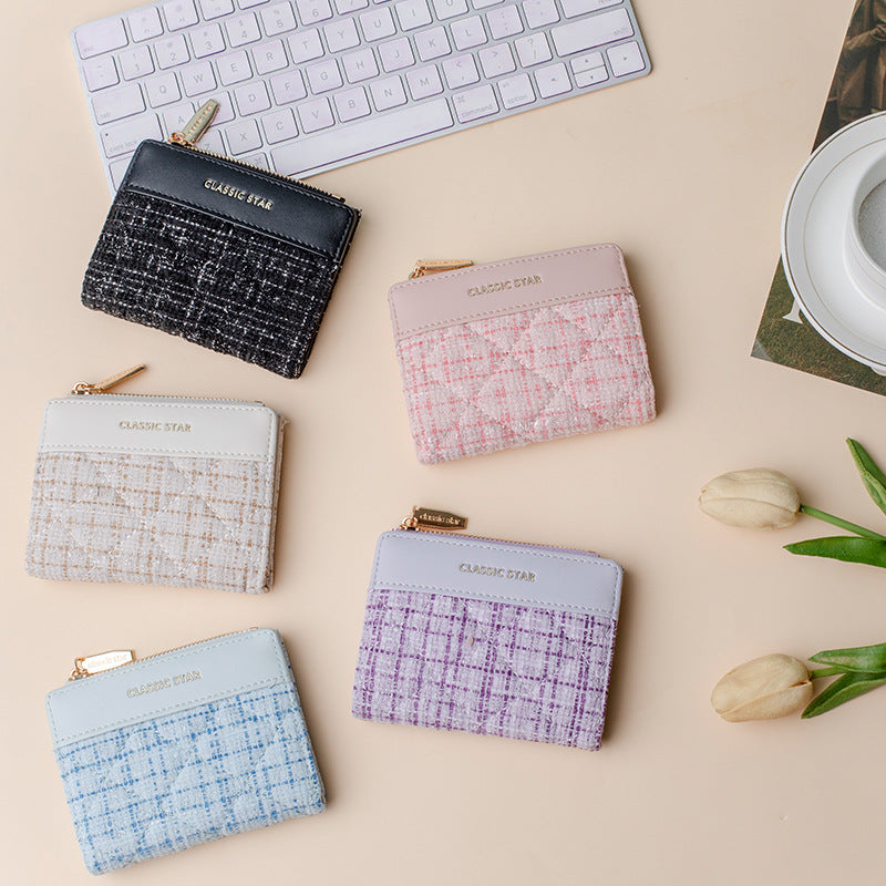 Women's Korean Style Short Classic Cute Ladies Wallets