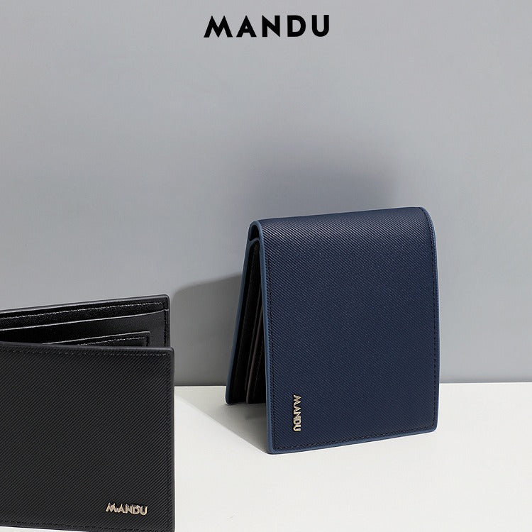 Men's Innovative Twill Short Swiping Multifunctional Men's Wallets