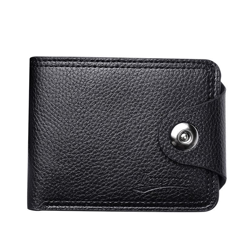 Men's Multiple Slots Man's Short Double Line Men's Wallets
