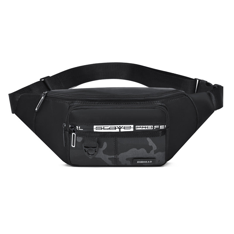 Men's Camouflage Simple Trendy Nylon Cloth Cash Men's Waist Packs