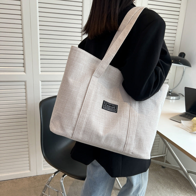 Women's Fashion Portable Shopping Large Simple Outing Shoulder Bags