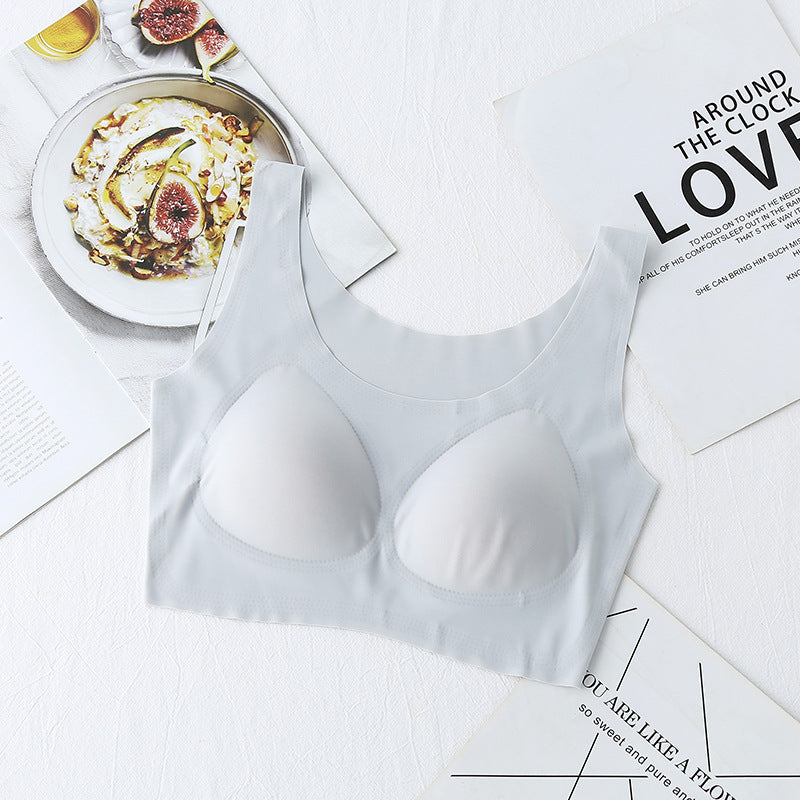 Women's Wireless Underwear Breathable Traceless One-piece Sleep Thin Big Bras