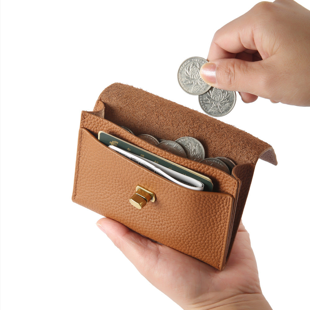 Stylish Leather Retro Multifunctional Soft Korean Card Holder