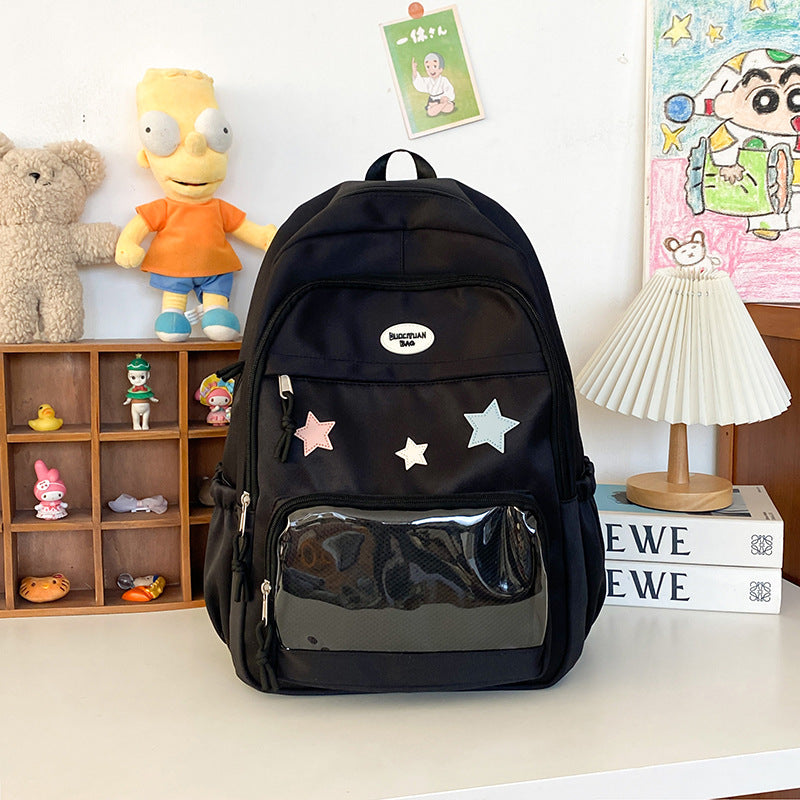 Sister Transparent Cartoon Large Capacity Versatile Backpacks