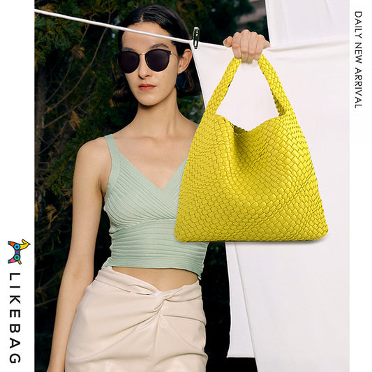 Women's Handmade Woven Fashion Trend Large Capacity Shoulder Bags