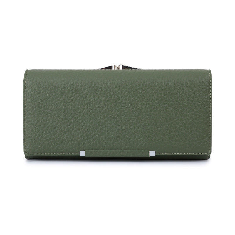 Women's Clutch Lychee Pattern Magnetic Snap Ladies Wallet