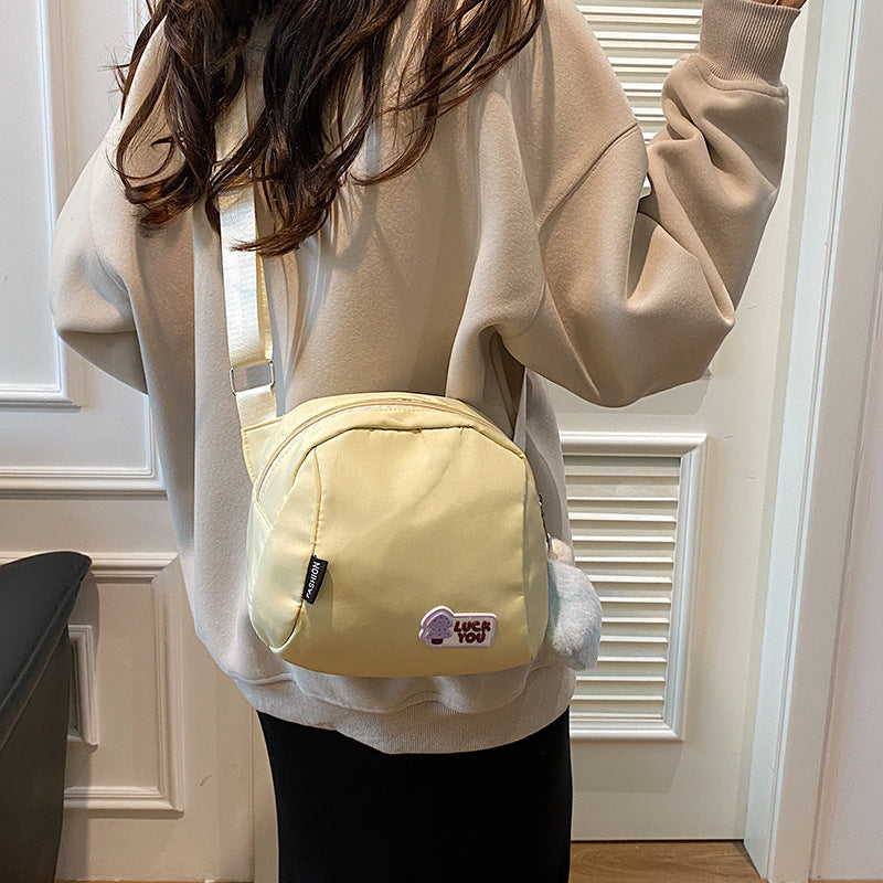 Women's Simple Niche Versatile Shell Canvas Printed Women's Shoulder Bag