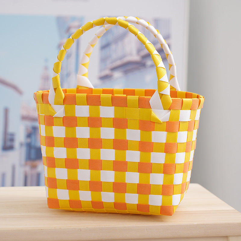 Children's Basket Woven Prototype Portable Vegetable Gift Birthday Handbags