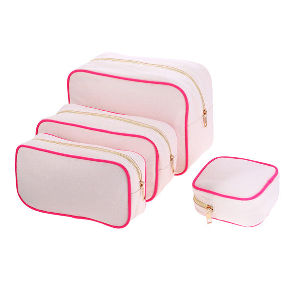 Women's Capacity Canvas Makeup Good-looking Portable Waterproof Cosmetic Bags