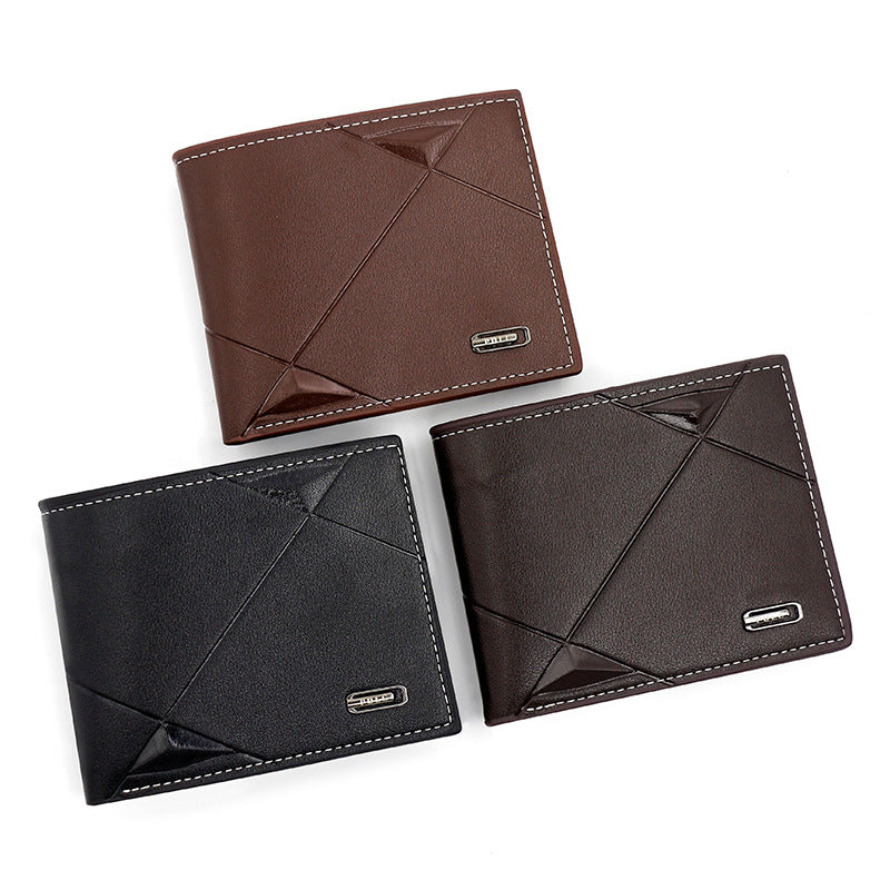 Men's Slots Fashion Male Youth Thin Three Men's Wallets