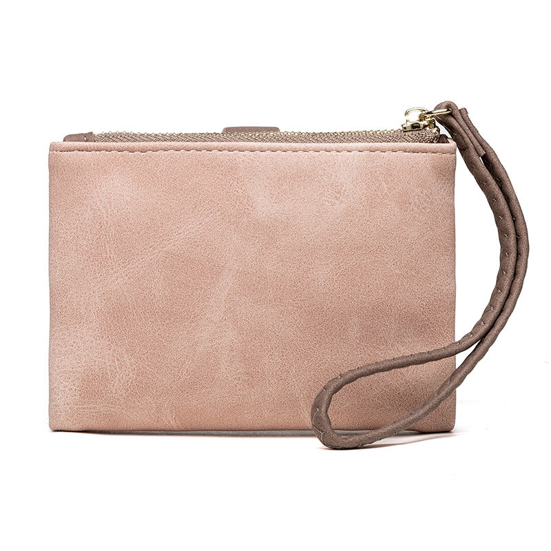 Casual Stylish Women's Retro Frosted Leaf Coin Purses