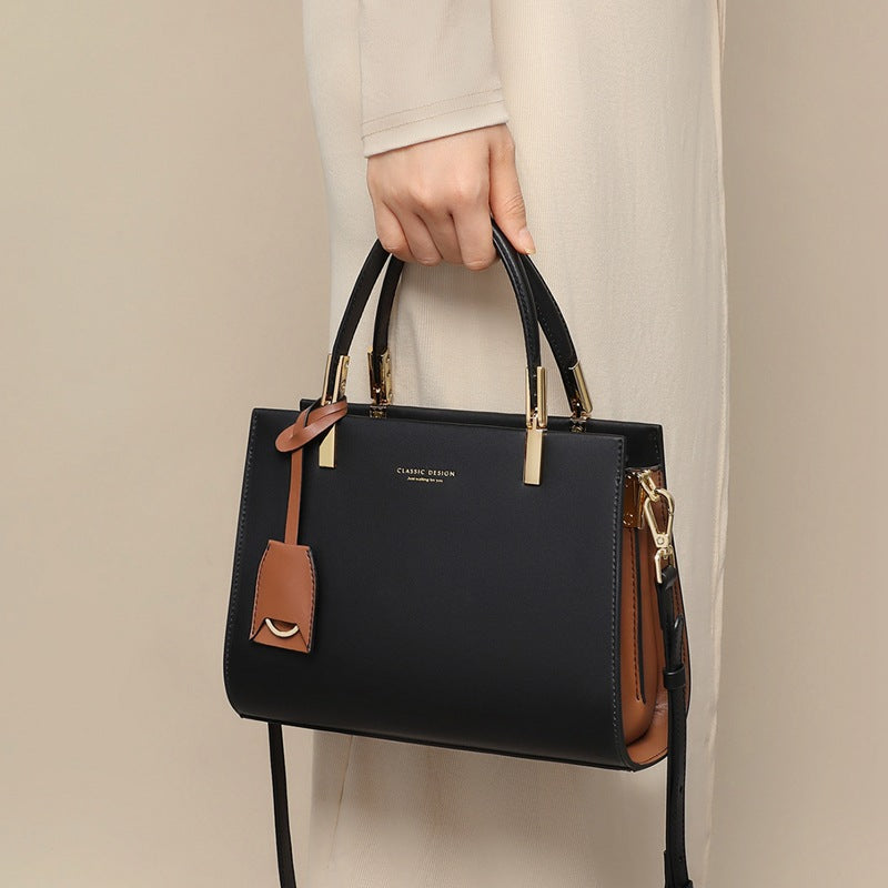 Women's High Sense Genuine Leather Portable Mother Women's Messenger Bag