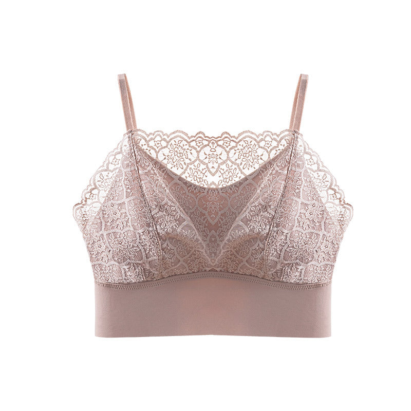 Women's Back Underwear Lace Inner Match Chest Tanks Camis