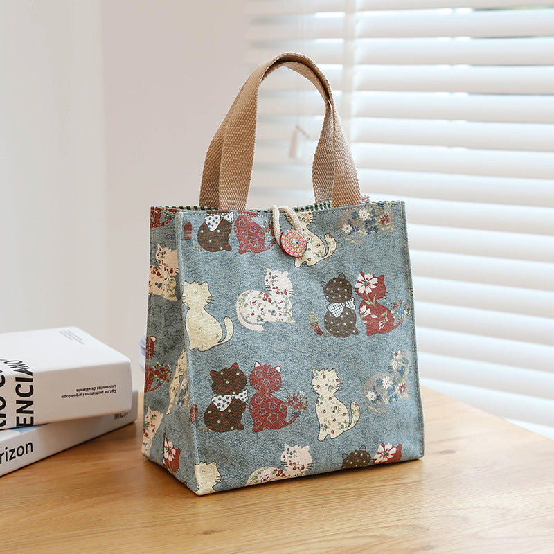 Canvas Portable Lunch Mummy Fashion Western Handbags