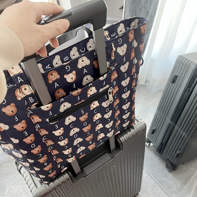 Women's Waterproof Printed Lightweight Portable Simple Commuter Women's Shoulder Bag