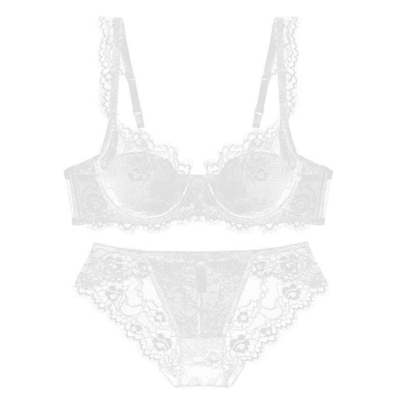 Women's Sexy Lace Thin Push Up Red Lingerie Sets