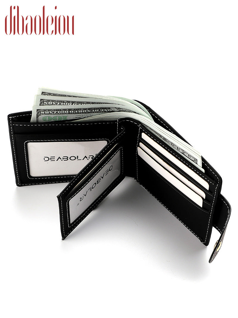 Men's Short Zipper Personalized Trend Male Men's Wallets