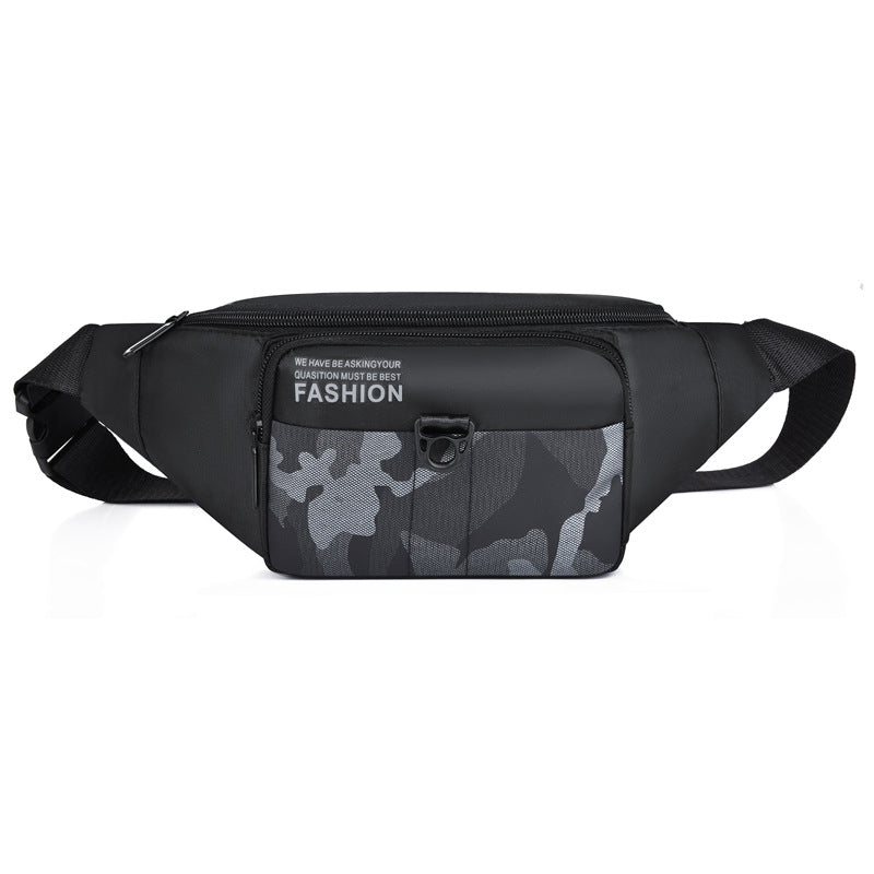 Men's Camouflage Nylon Fanny Trendy Cash Register Men's Waist Packs