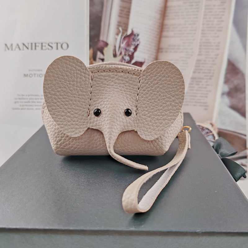 Graceful Thailand Elephant Pendant Creative Zipper Purses