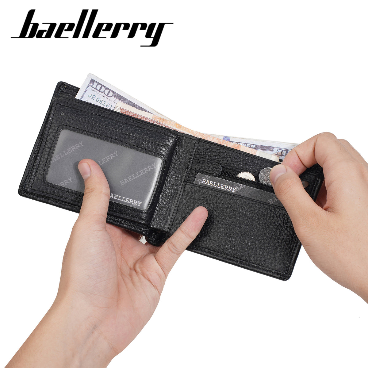 Men's Genuine Leather High-grade Multiple Slots Business With Men's Wallet