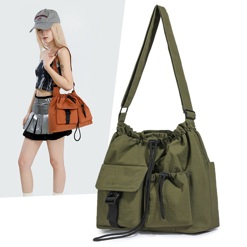 Women's & Men's Korean Style Trendy Nylon Fold Movement Bags