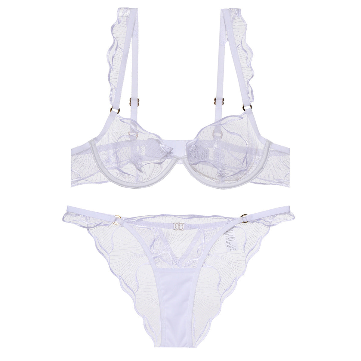 Women's Underwear Sexy Ultra Slim Pure Embroidery Lace Big Bras