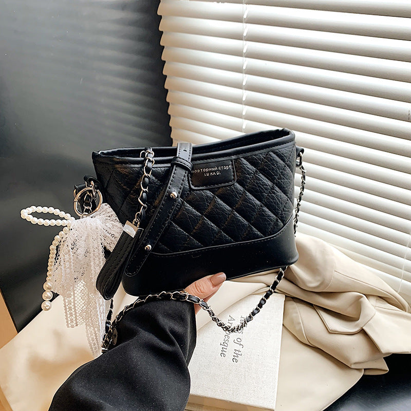 Women's Style Diamond Pattern Chain Summer Checked Bags