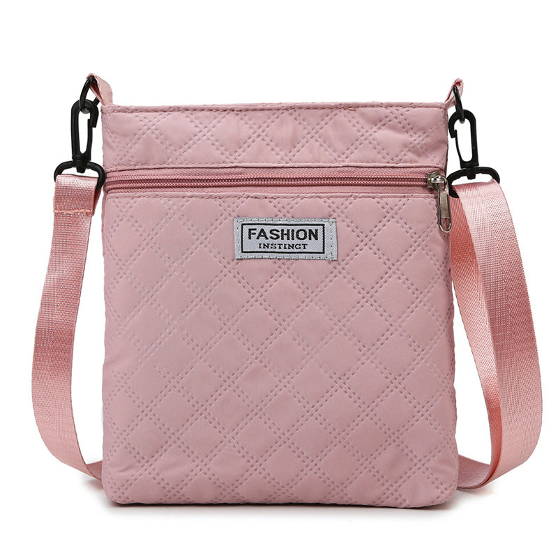 Fashion Simple Design Diamond Check Female Bags