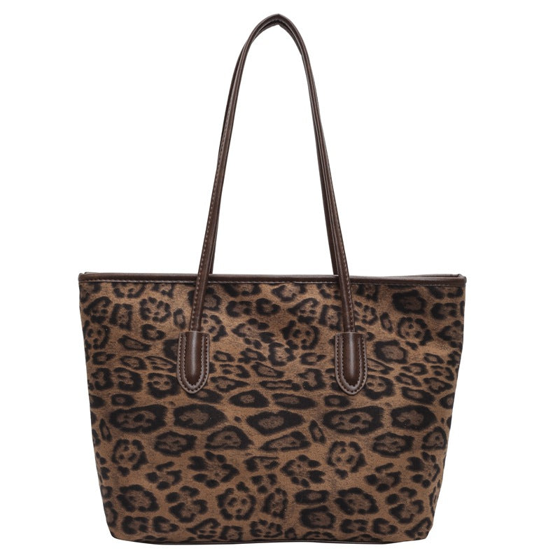 Women's Large Capacity Leopard Print Fashion Mom Tote Bags