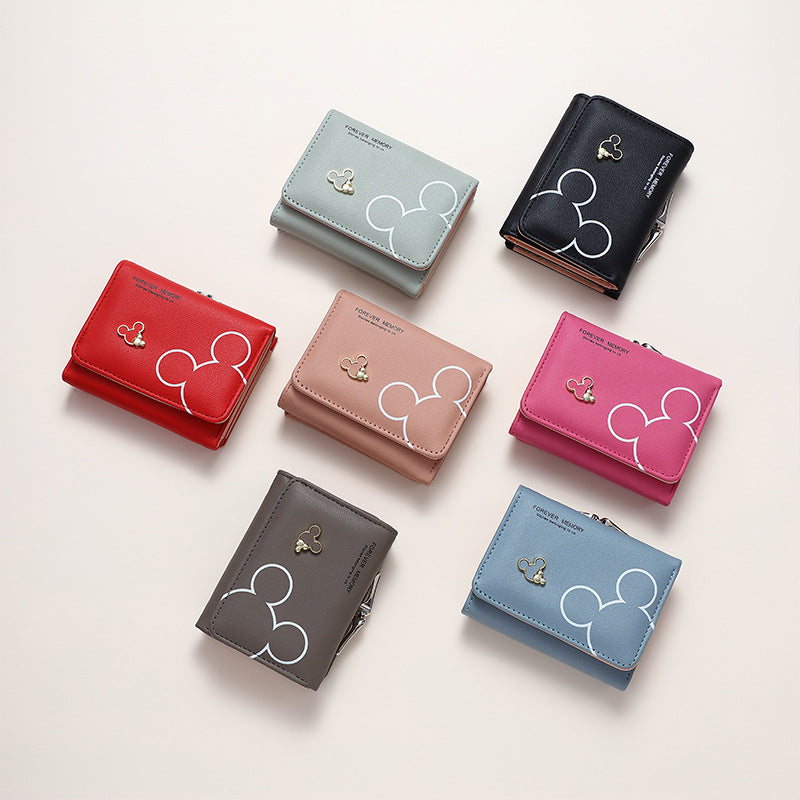 Women's Short Solid Color Printing Simple Source Ladies Wallets