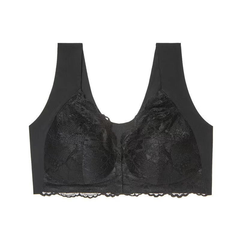 Women's Closure Wireless Push Up Small Lace Everyday Bras