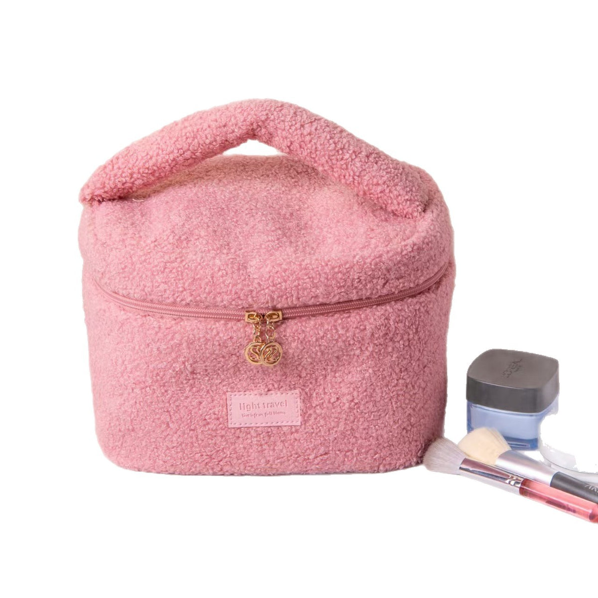 Plush Nordic Portable Skin Care Toiletry Storage Cosmetic Bags