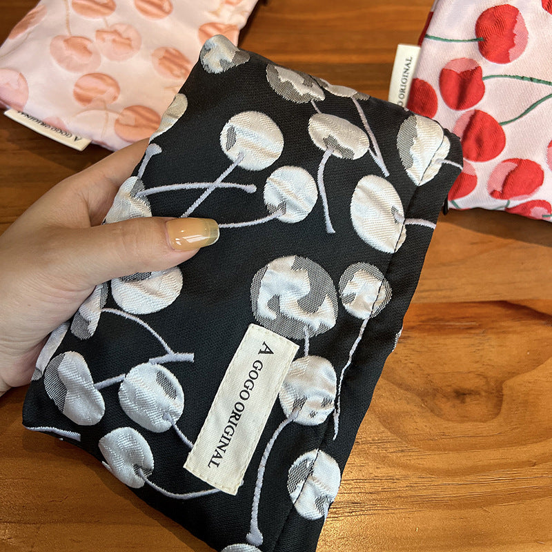 Fresh Cherry Small-size Portable Mobile Liner Makeup Bag