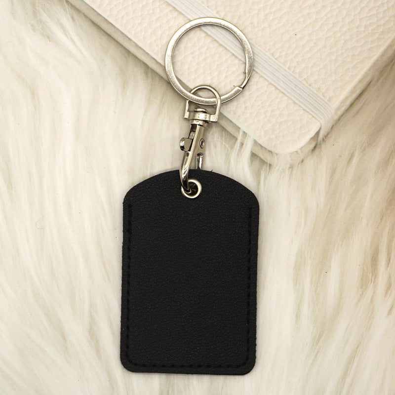 Rectangular Community Control Protective Elevator Leather Card Holder