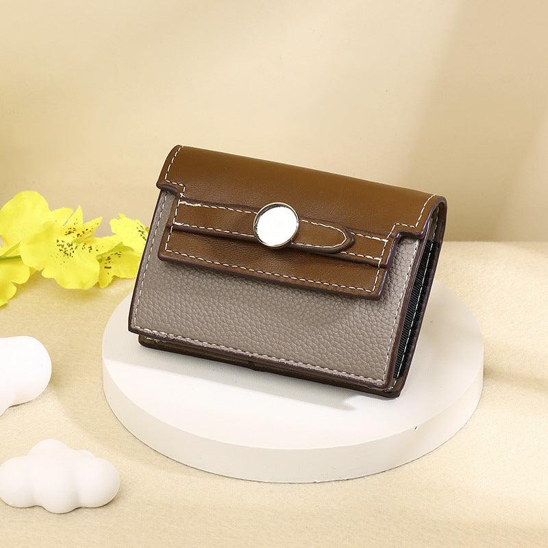 Simple Korean Style Multiple Slots Exquisite Ladies Wallet
