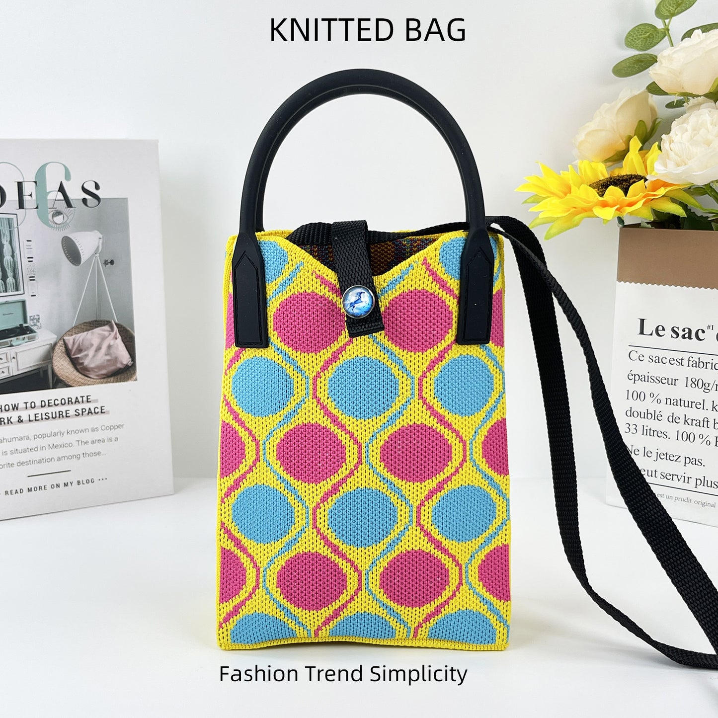 Pretty Knitted Mobile Mason Korean Mini Bags