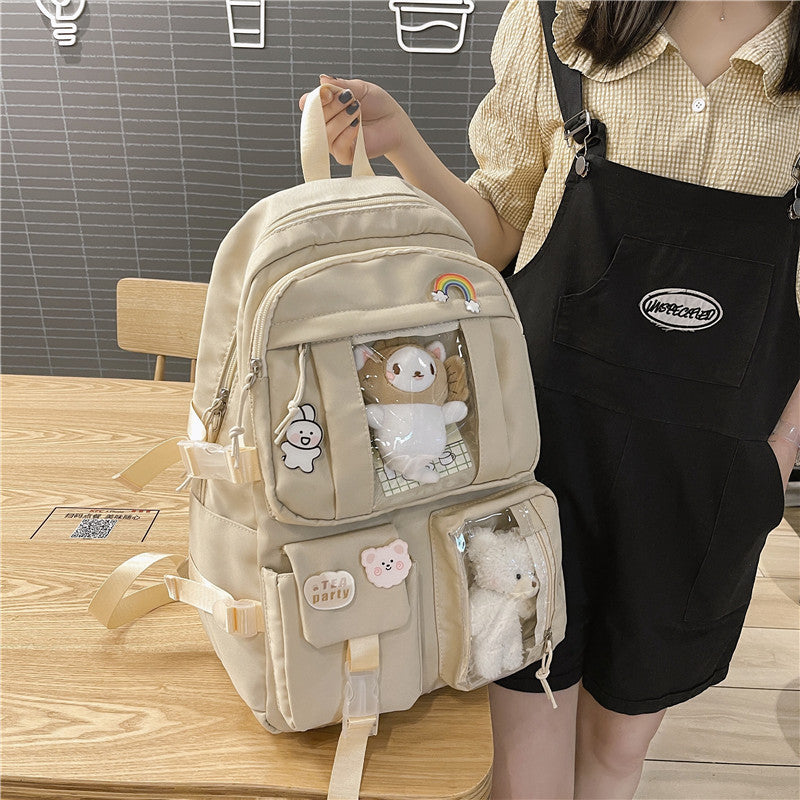 Large Capacity High Junior's Female Korean Backpacks