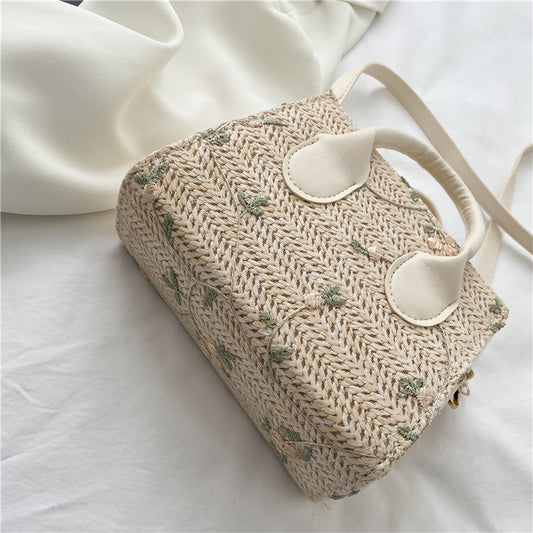 Summer Straw Woven Trendy Style Fresh Shoulder Bags