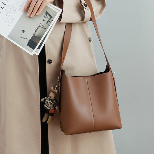 Women's Underarm Genuine Leather Commuter Large Capacity Crossbody Bags