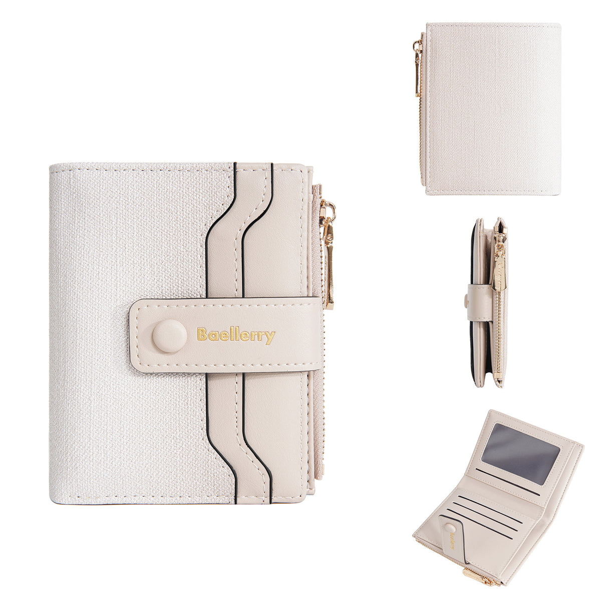 Women's High-grade Short Gradient Color Zipper Ladies Wallet
