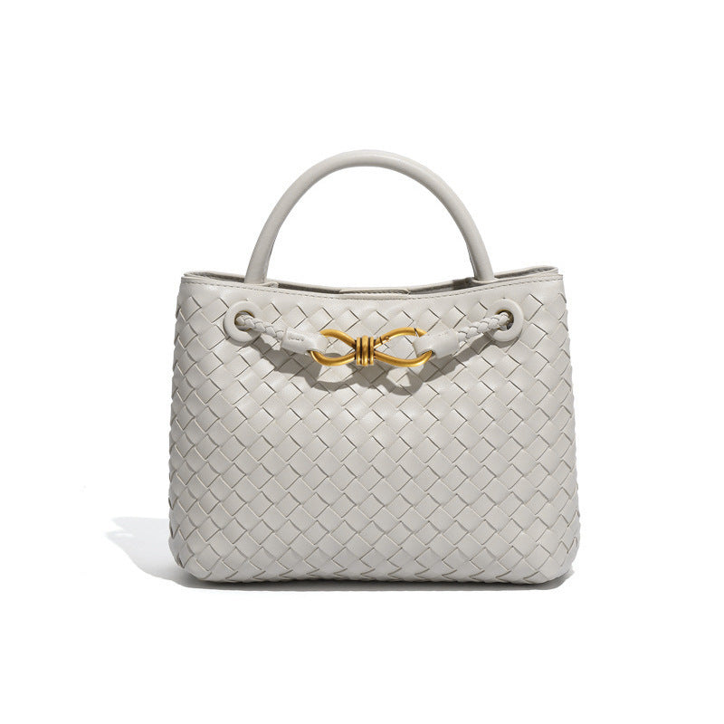 Women's Bow Hand-woven Simple Portable Classic Style Women's Shoulder Bag