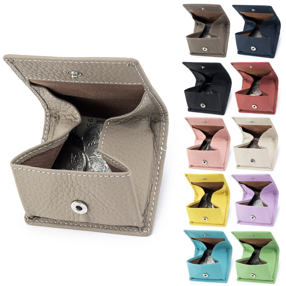 Women's Layer Cowhide Mini For Leather Storage Coin Purses